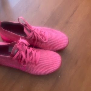 Pink on pink flight knit sneakers authentic women size 10 rare find